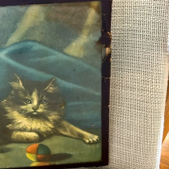 Vintage Glass Cat Print - Picture 3 of 6
